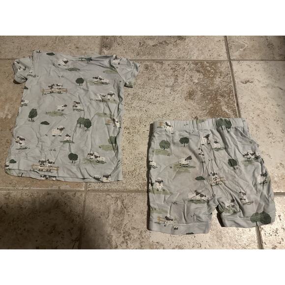 Angel Dear Bamboo Sheep Print Shorts Pajamas 12-18 Months - Picture 3 of 3